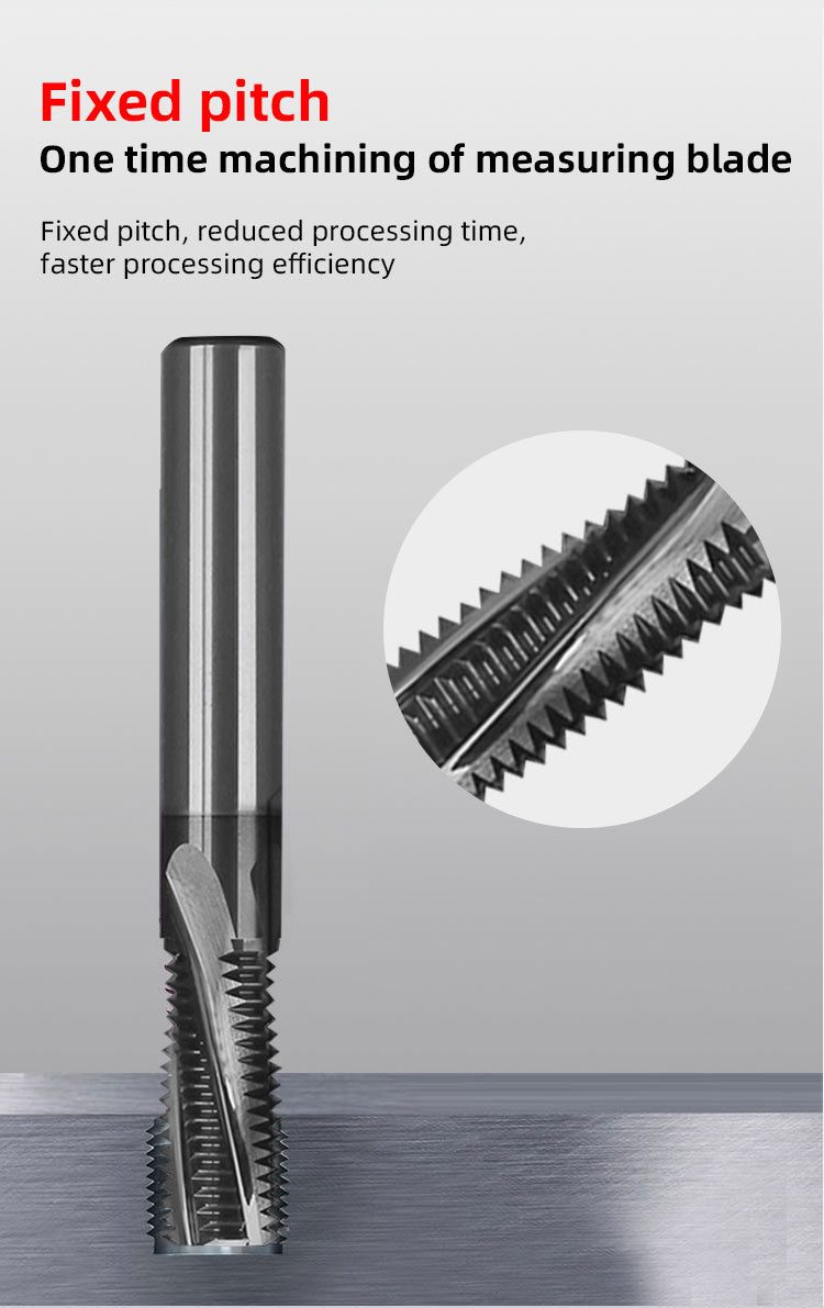 Thread Milling Cutter 3 Flute Metric Thread End Mill M1.6 M2 M2.5 M3 M4 M5 M6 M8 M10 M12 CNC Threading Tool Carbide Thread Mill