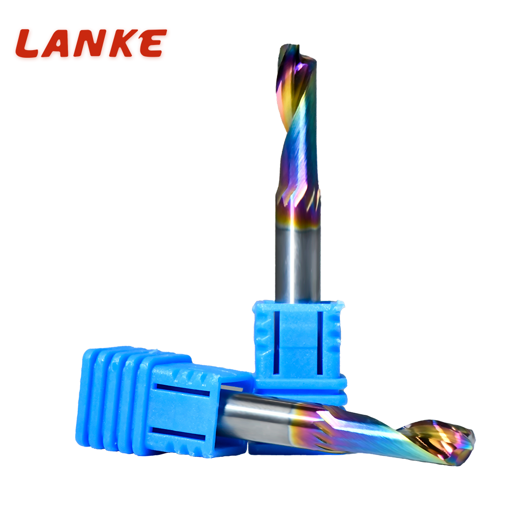 DLC coating Single Flute Milling cutters for Aluminum CNC Tools Solid Carbide End mills For aluminum composite panels