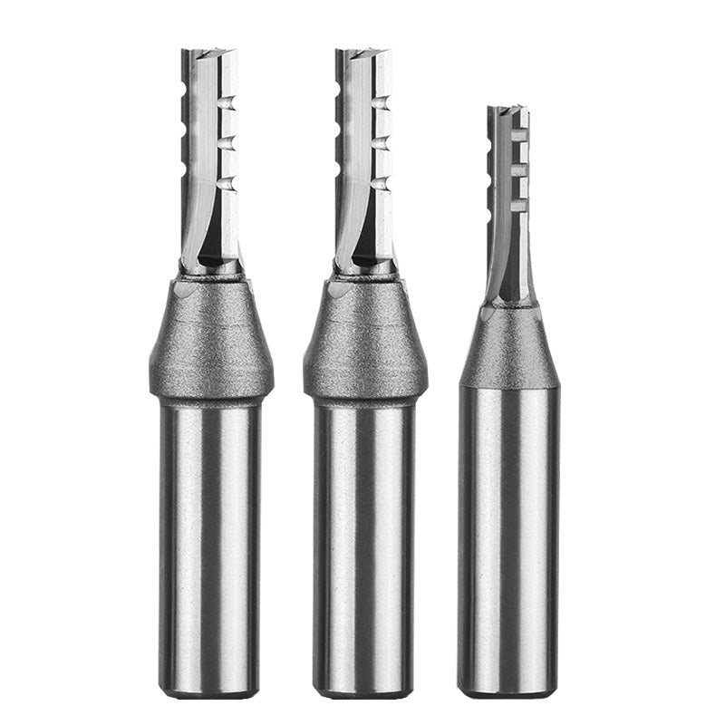 TCT 3 Flutes Straight Router Bit Three-Edge1/2 Shank Tct Straight Milling Cutter Carbide Straight End mill for Wood MDF Multilayer Particle Board