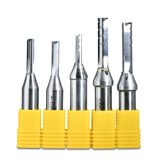 TCT 3 Flutes Straight Router Bit  Three-Edge1/2 Shank Tct Straight Milling Cutter Carbide Straight End mill for Wood MDF Multilayer Particle Board