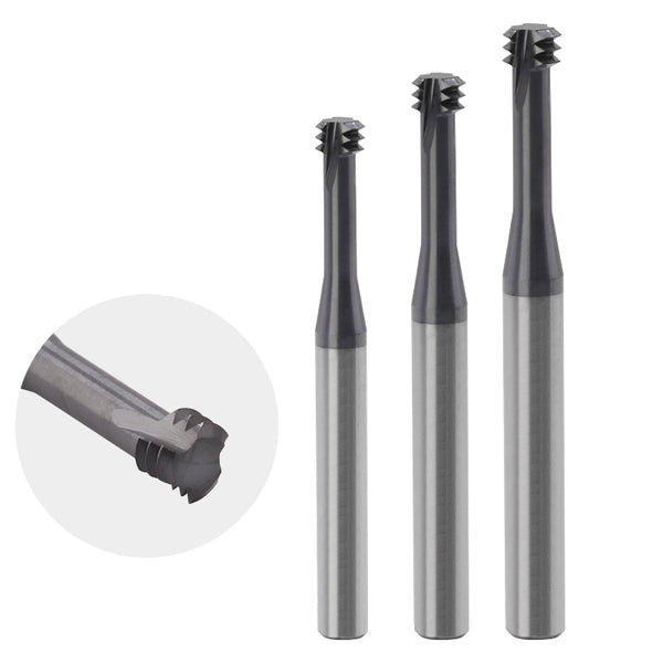 Thread Milling Cutter 3 Flute Metric Thread End Mill M1.6 M2 M2.5 M3 M ...