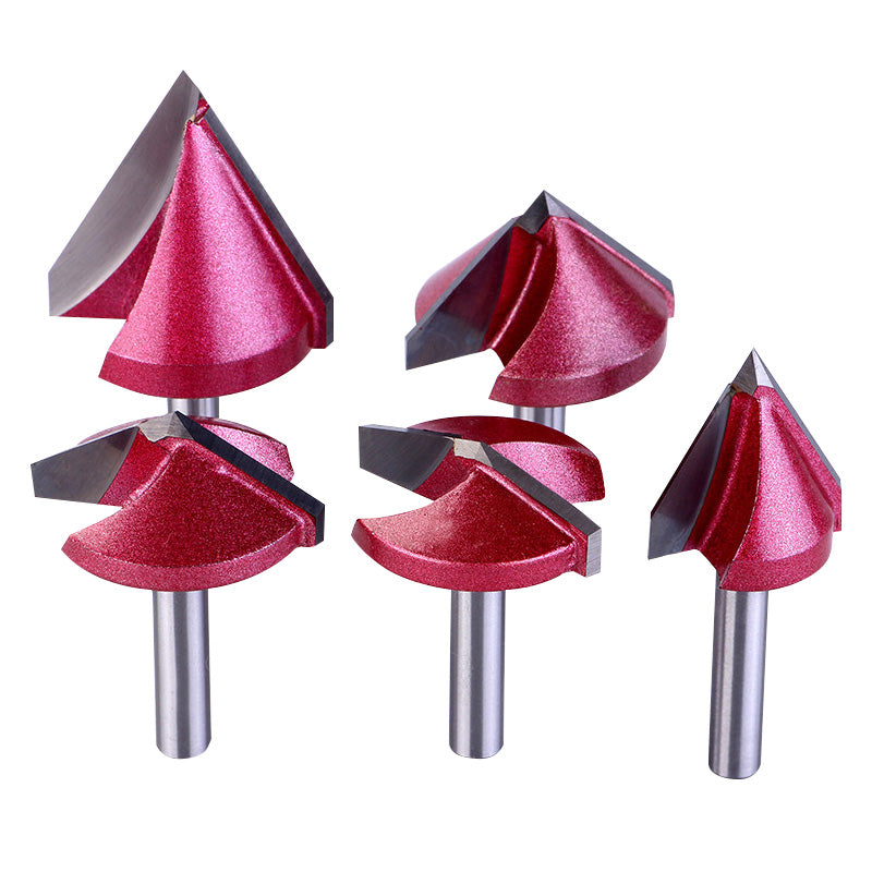 CNC Engraving 3D-V Bits Router 60/90/120/150 Degree 6-32mm V Groove Acrylic Wood chamfer Cutter