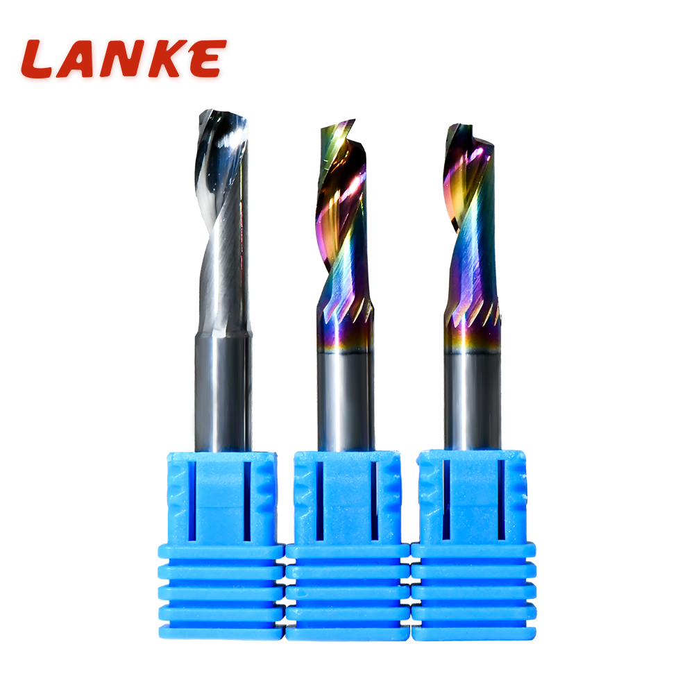 DLC coating Single Flute Milling cutters for Aluminum CNC Tools Solid Carbide End mills For aluminum composite panels