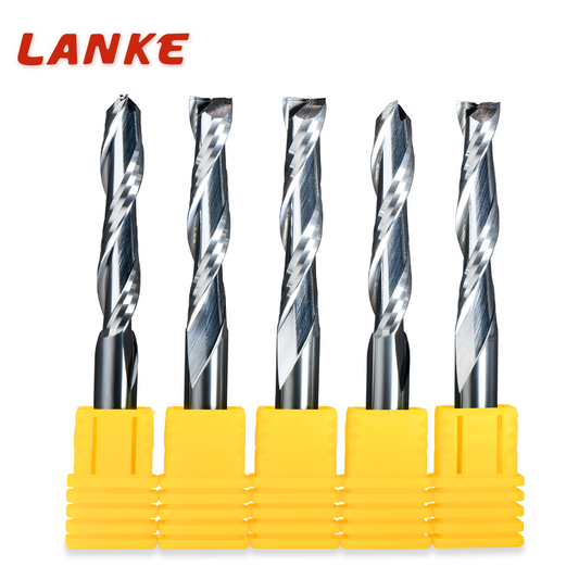 CNC Router Bit, Standard Spiral Solid Bit, Tungsten steel Up Cut endmill  2 Flute Milling Cutter for CNC Router machine