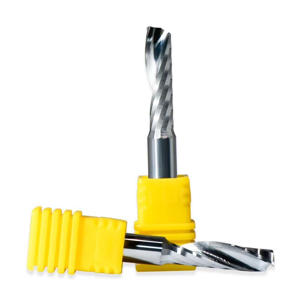 Lanke 1Flute CNC Router Bits woodworking wood MDF cnc tools Carbide Single Flute End Mill Bits Up Cut milling cutter