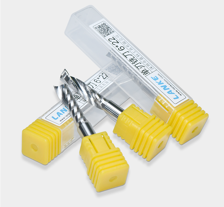 Lanke 1Flute CNC Router Bits woodworking wood MDF cnc tools Carbide Single Flute End Mill Bits Up Cut milling cutter