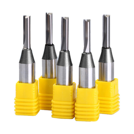1/2 Shank TCT Straight End Mill 2 Flutes Milling Cutter Woodworking Carving Router Bits Wood Engraving Carbide CNC Tools